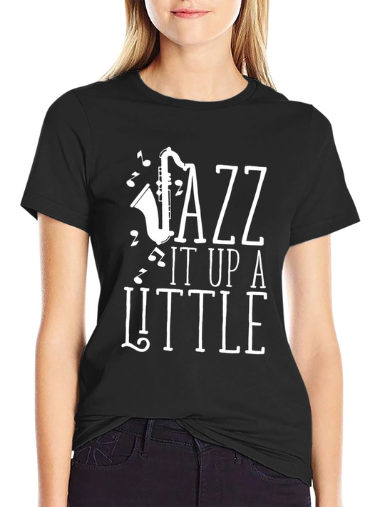 Jazz It Up T-Shirt | Black Saxophone Graphic Tee