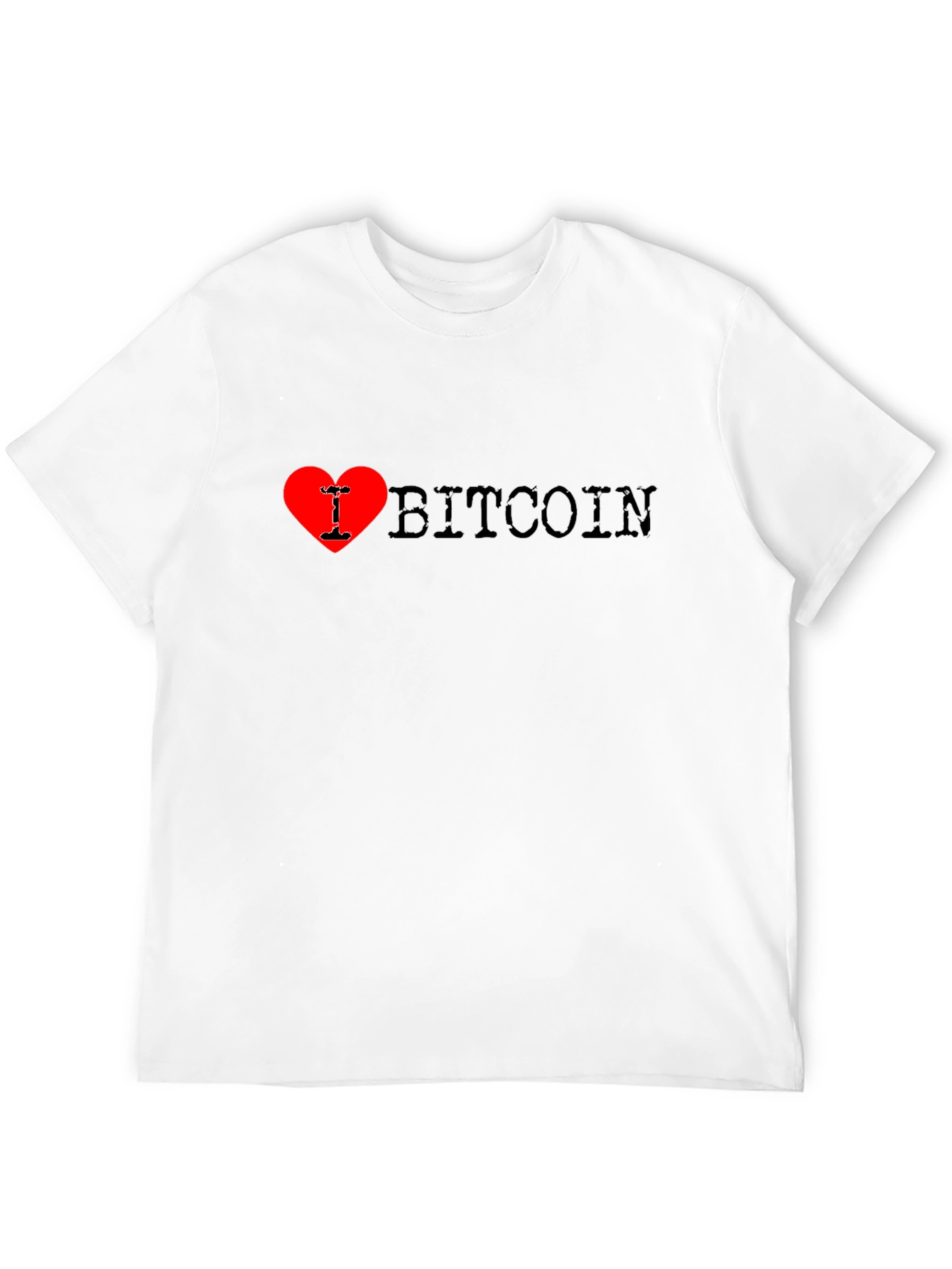 I Heart Bitcoin Black T-Shirt