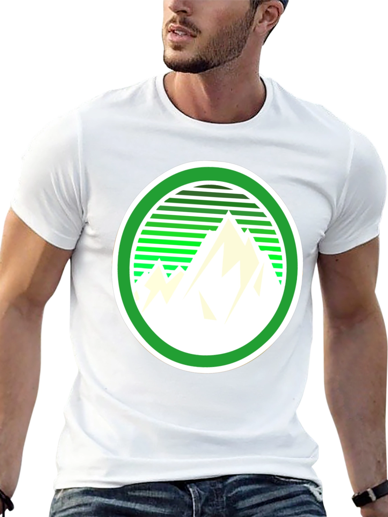 Mountain Graphic Tee - Retro Style