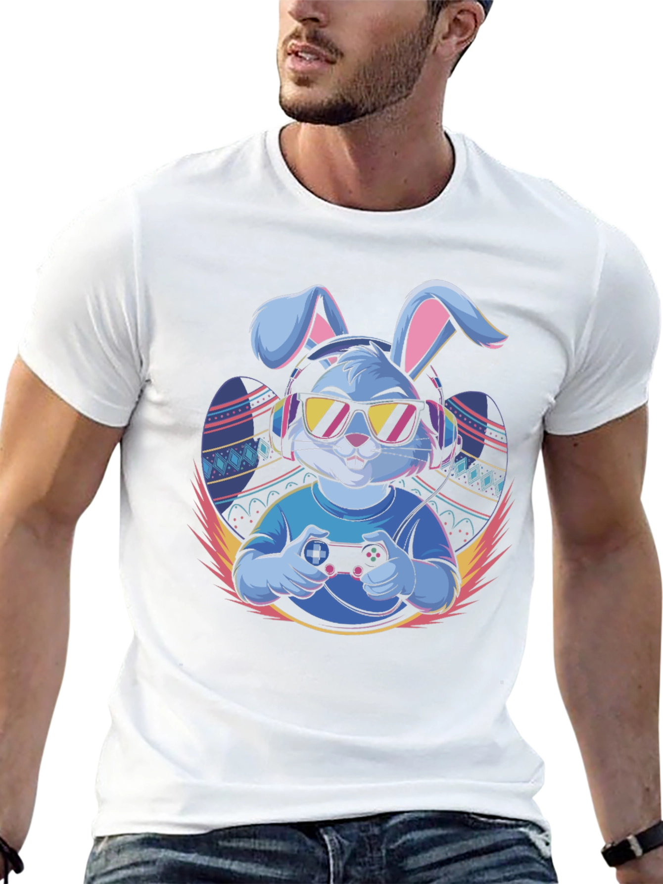 Cool Gamer Bunny T-Shirt