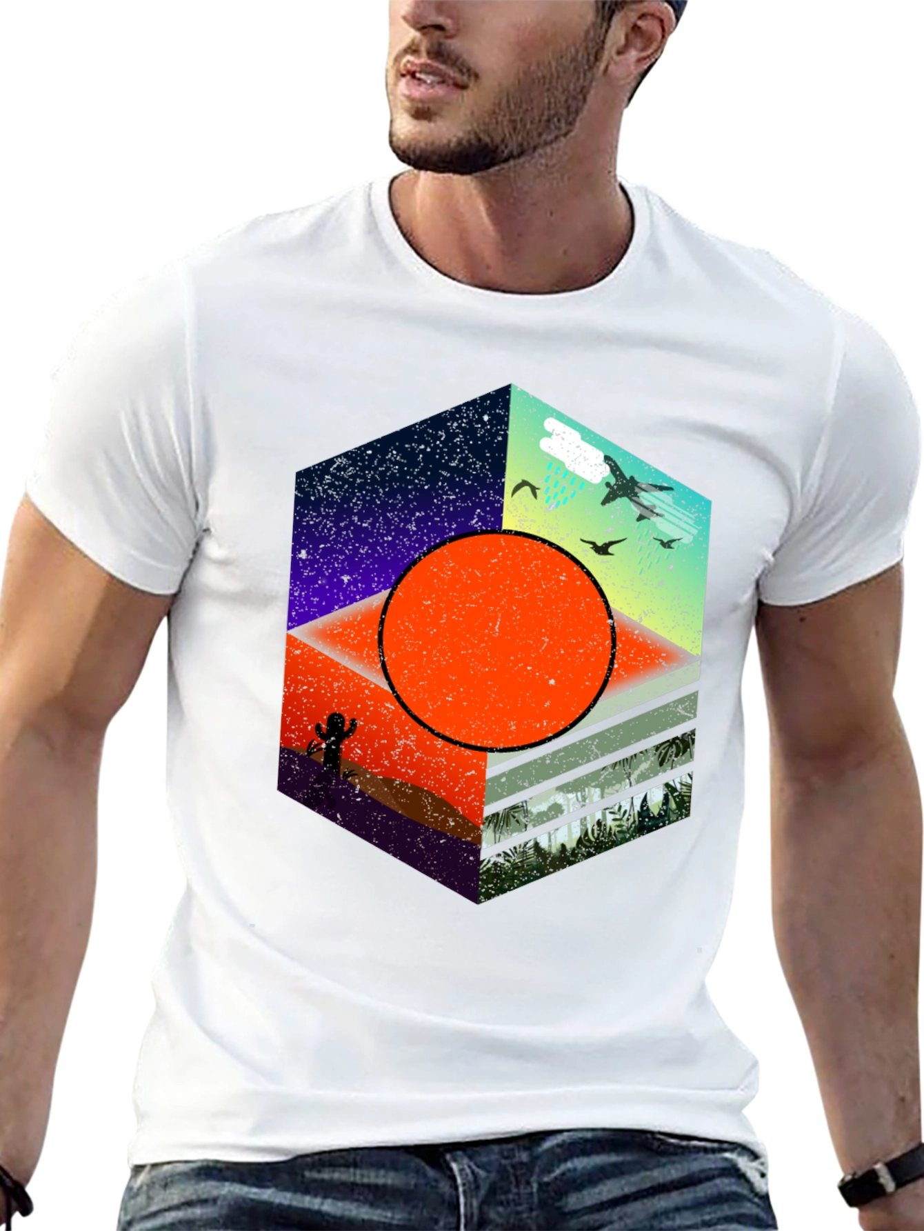 Geometric Nature T-Shirt