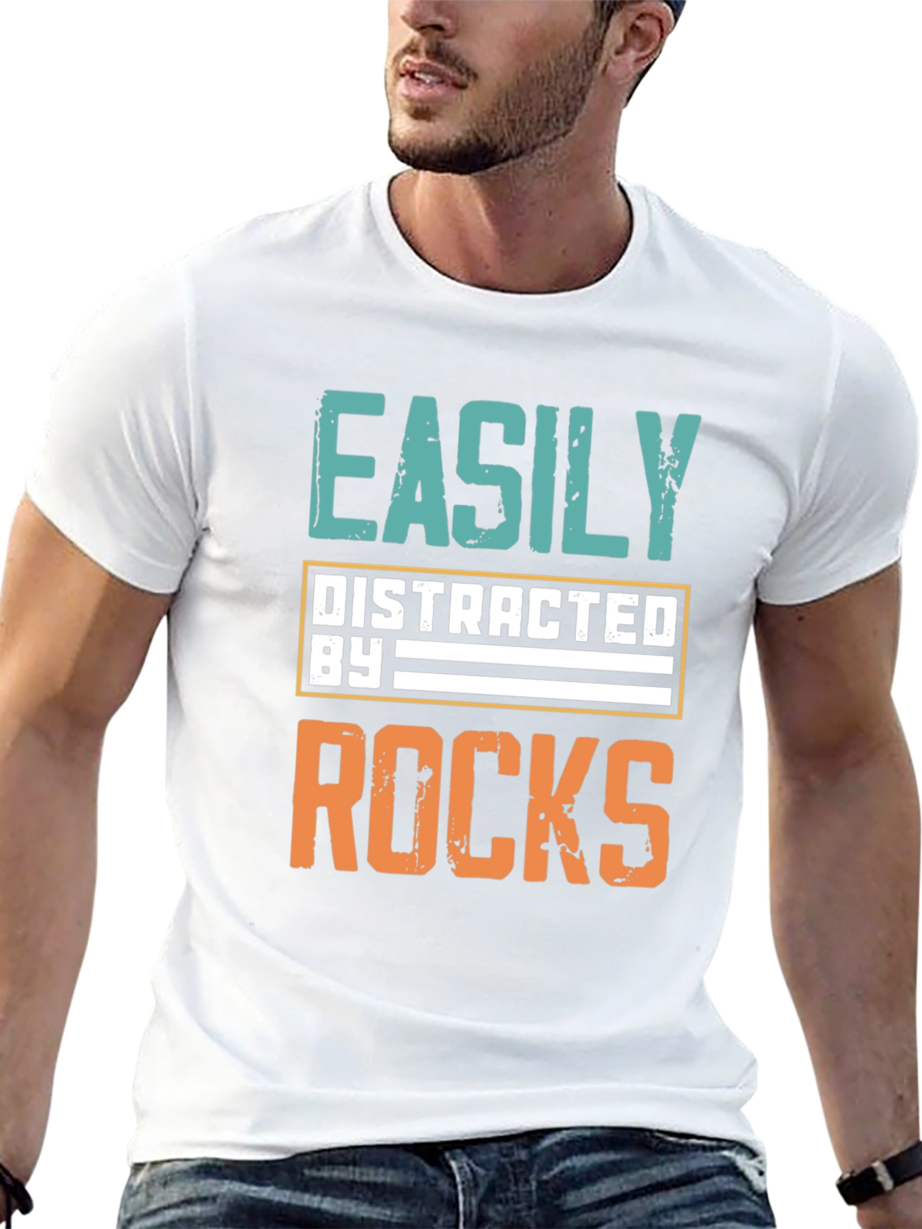 Easily Distracted by Rocks T-Shirt