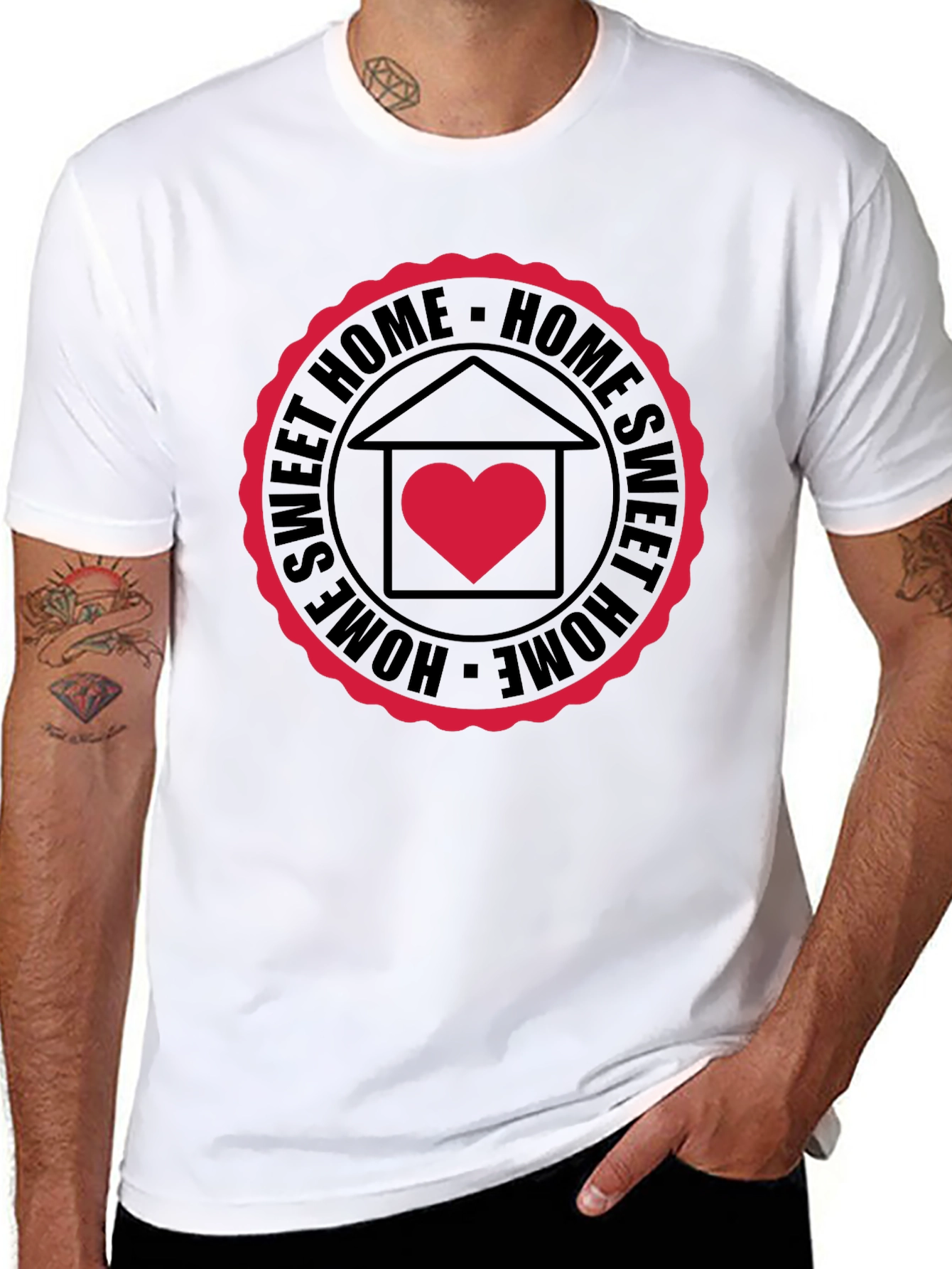 Sweet Home Graphic Black T-Shirt