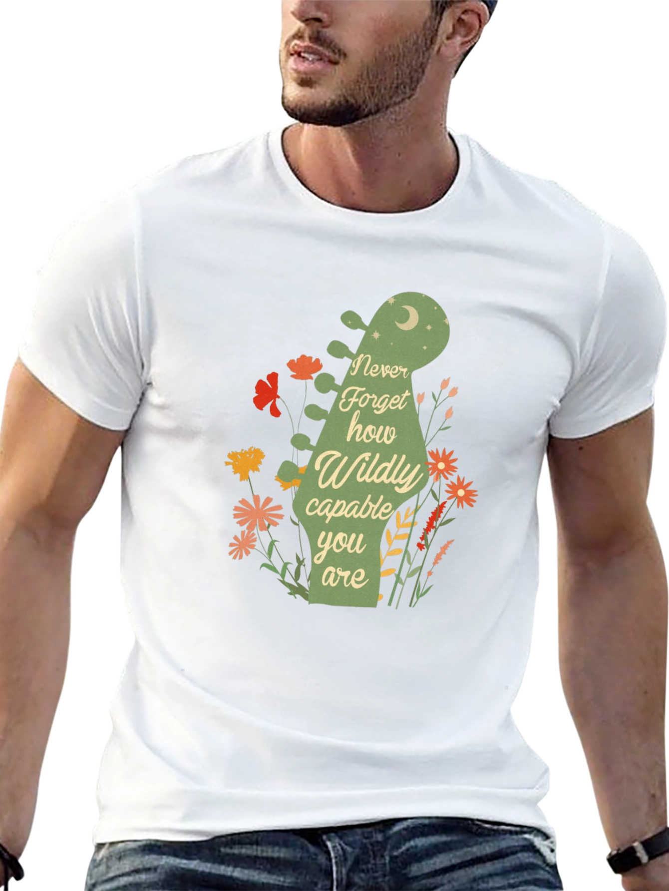 Never Forget Guitar Head T-Shirt