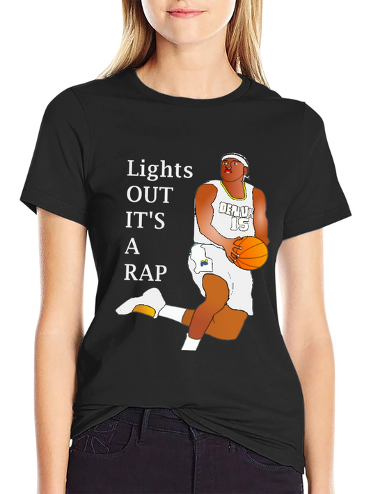 Lights Out Its A Rap Basketball T-Shirt