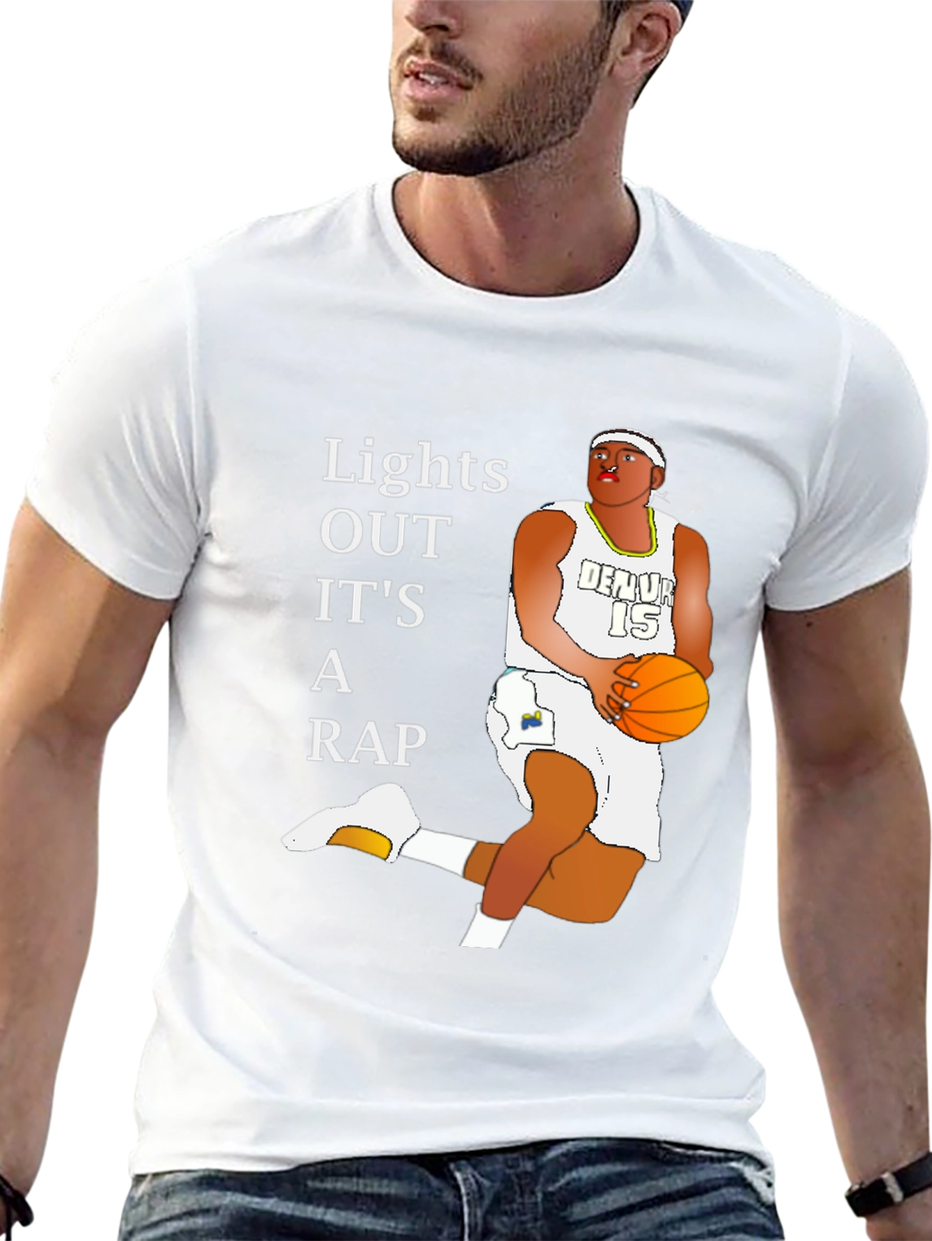 Lights Out Its A Rap Basketball T-Shirt