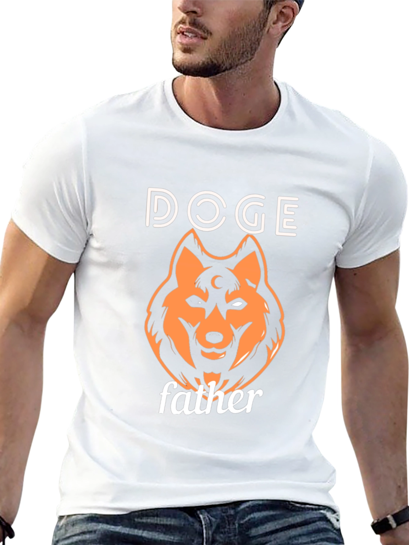 Doge Father Black T-Shirt - Novelty Meme Tee