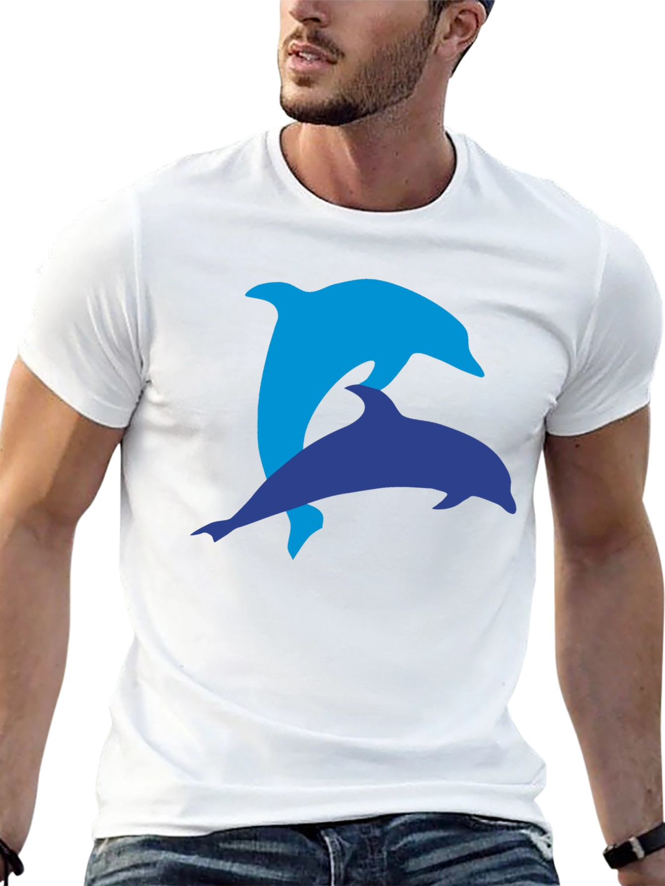 Dolphin Duo Black T-Shirt