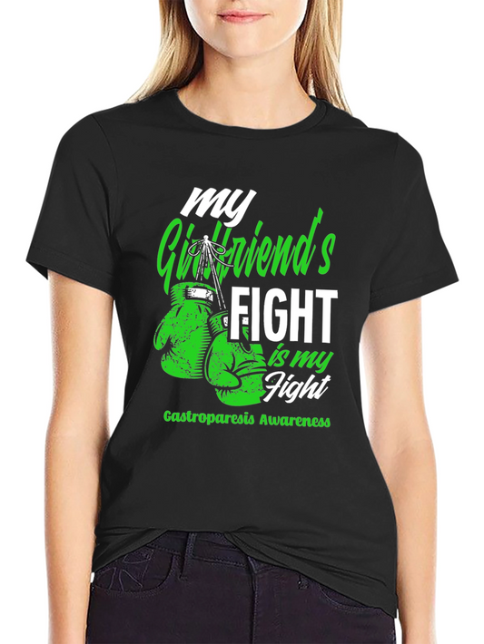 Gastroparesis Awareness T-Shirt My Girlfriends Fight