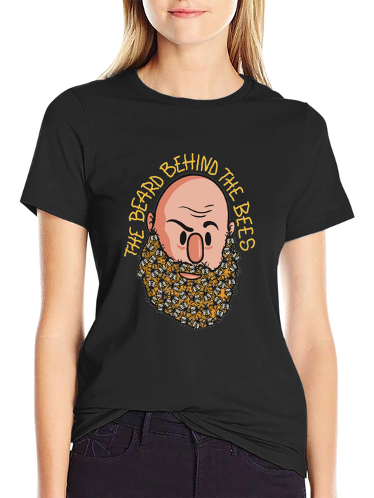 Beard Behind the Bees Graphic Tee - Black
