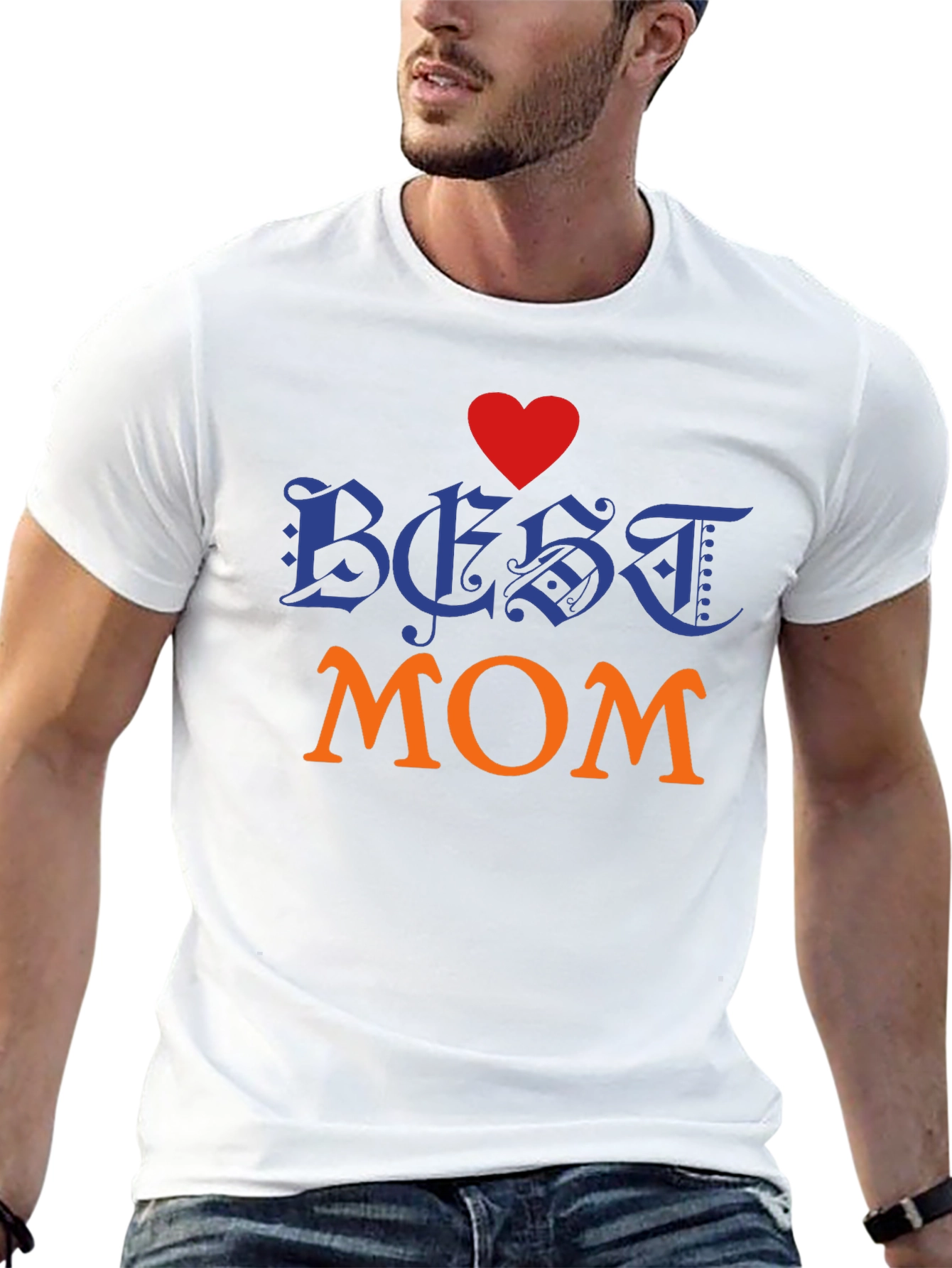 Best Mom T-Shirt - Heart Design