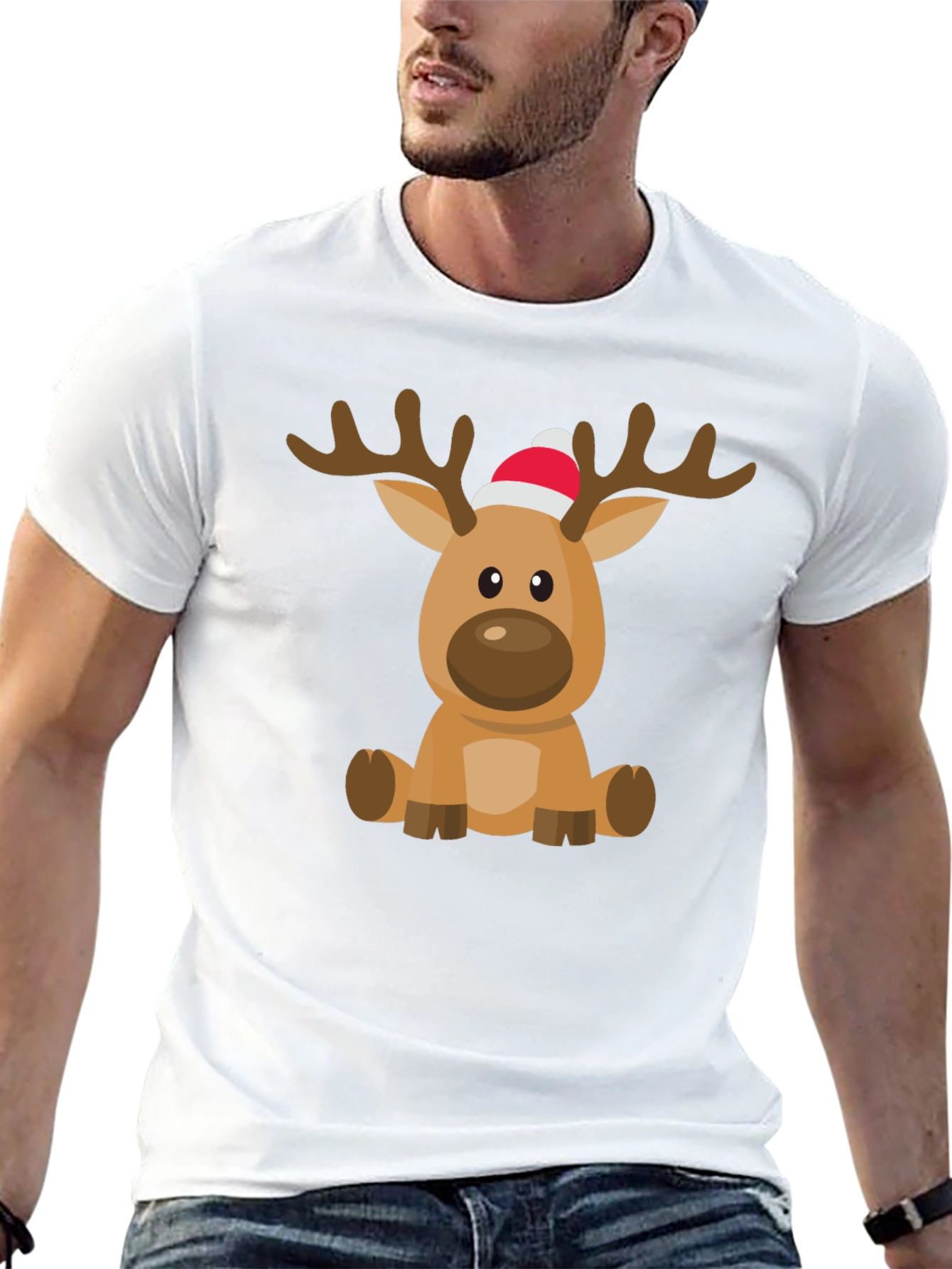 Reindeer Graphic Tee - Holiday Cheer!