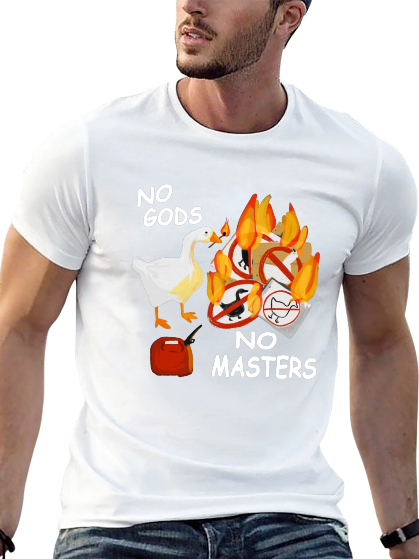 No Gods No Masters Goose T-Shirt