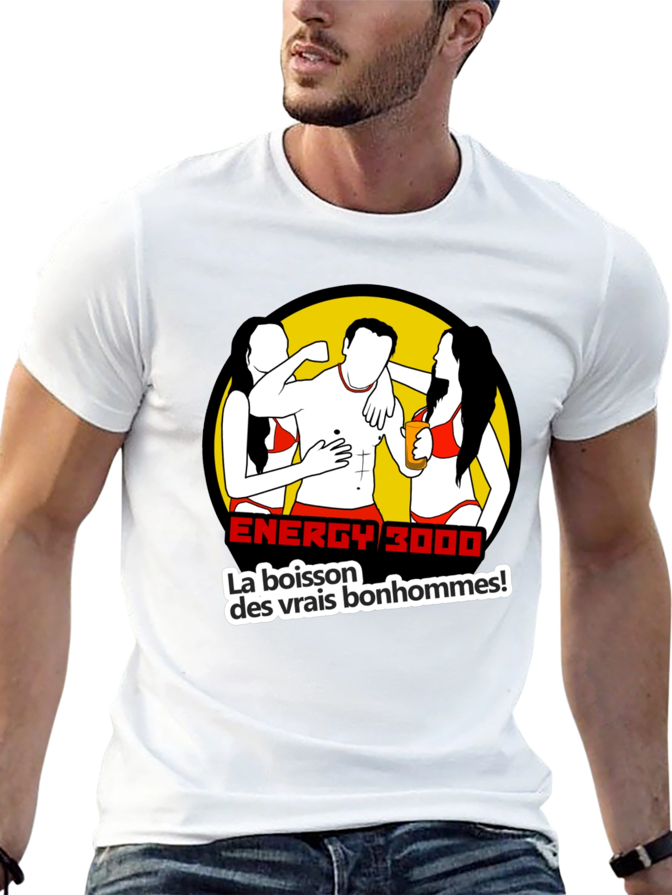 Energy 3000 Graphic T-Shirt - Mens Black Tee