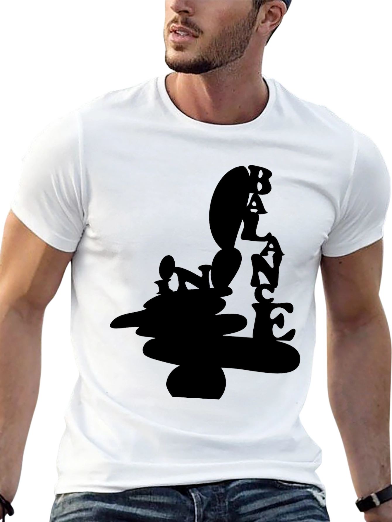 Bold Graphic Black T-Shirt