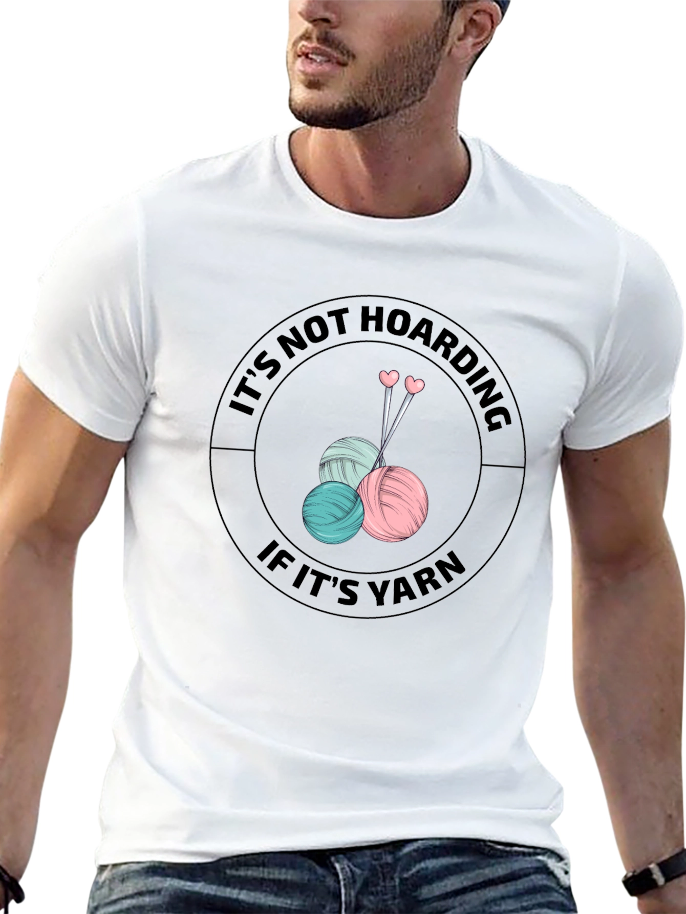 Its Not Hoarding If Its Yarn Knitters T-Shirt