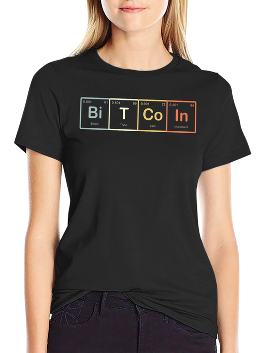 Bitcoin Periodic Table Style T-Shirt