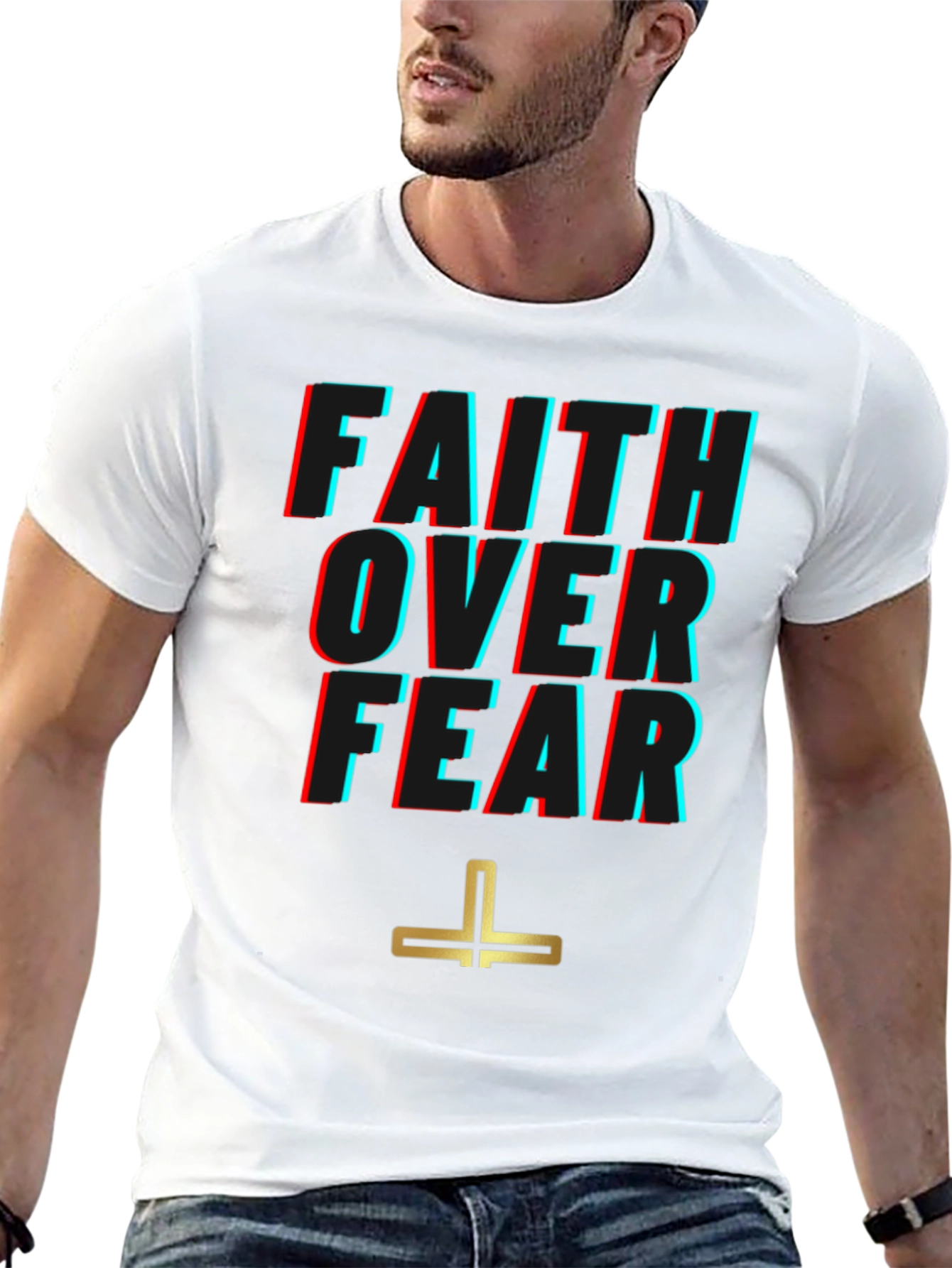 Faith Over Fear Graphic Tee - Stylish Comfort