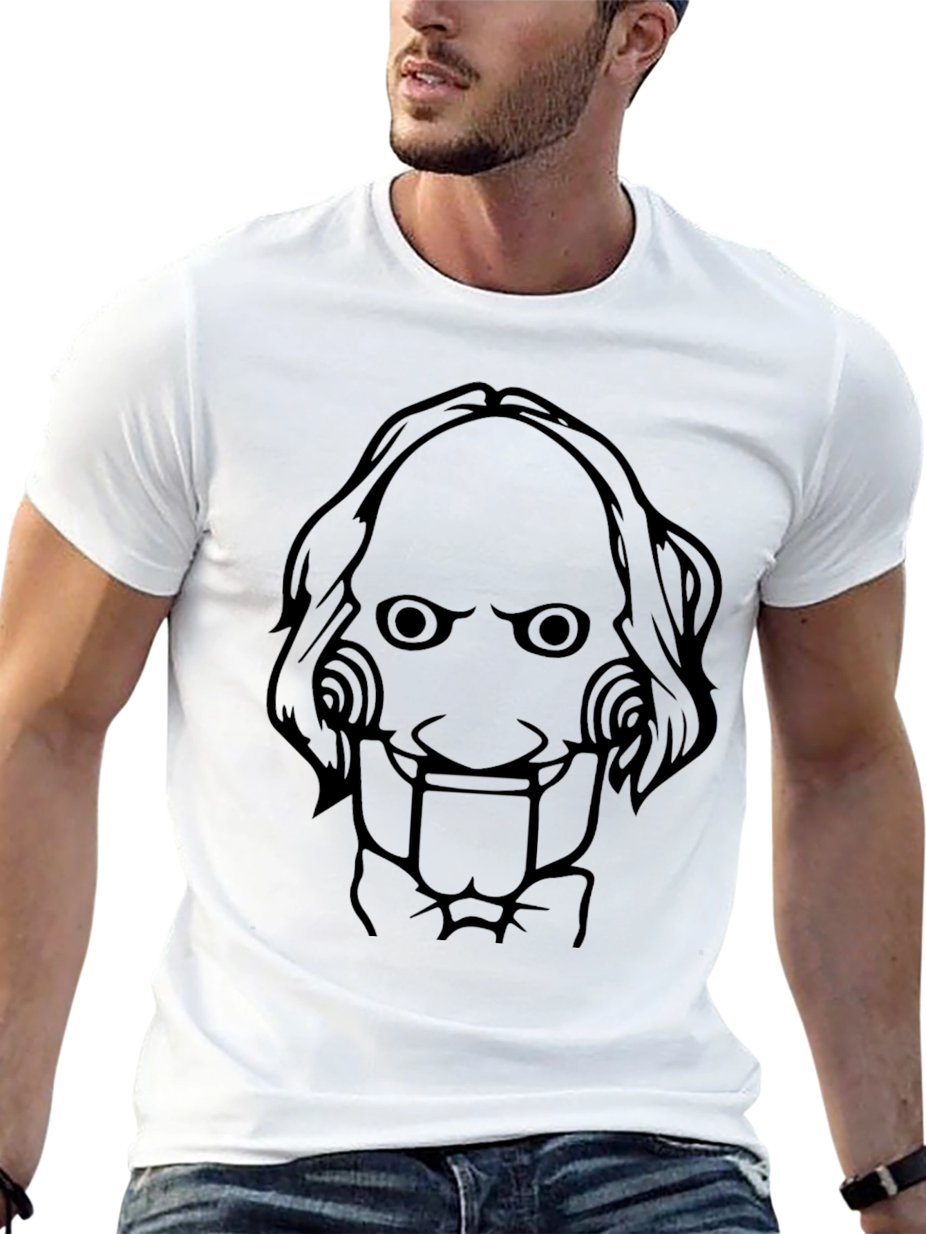 Jigsaw Puppet Graphic Tee - Saw Movie Shirt