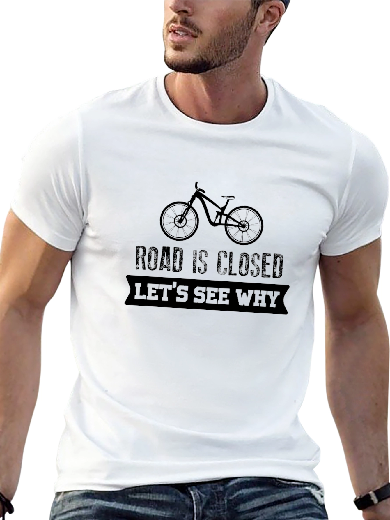 Road Closed Bike Graphic T-Shirt