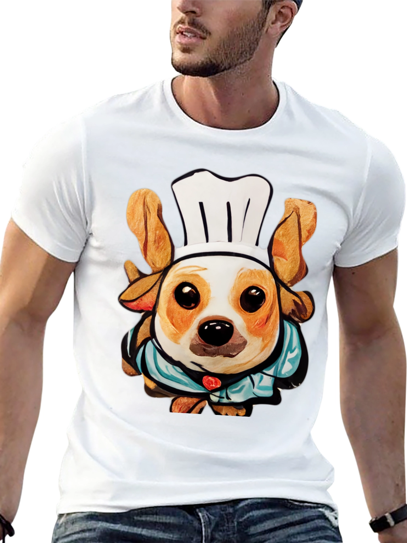 Chef Dog T-Shirt: Cute Canine Cook Apparel