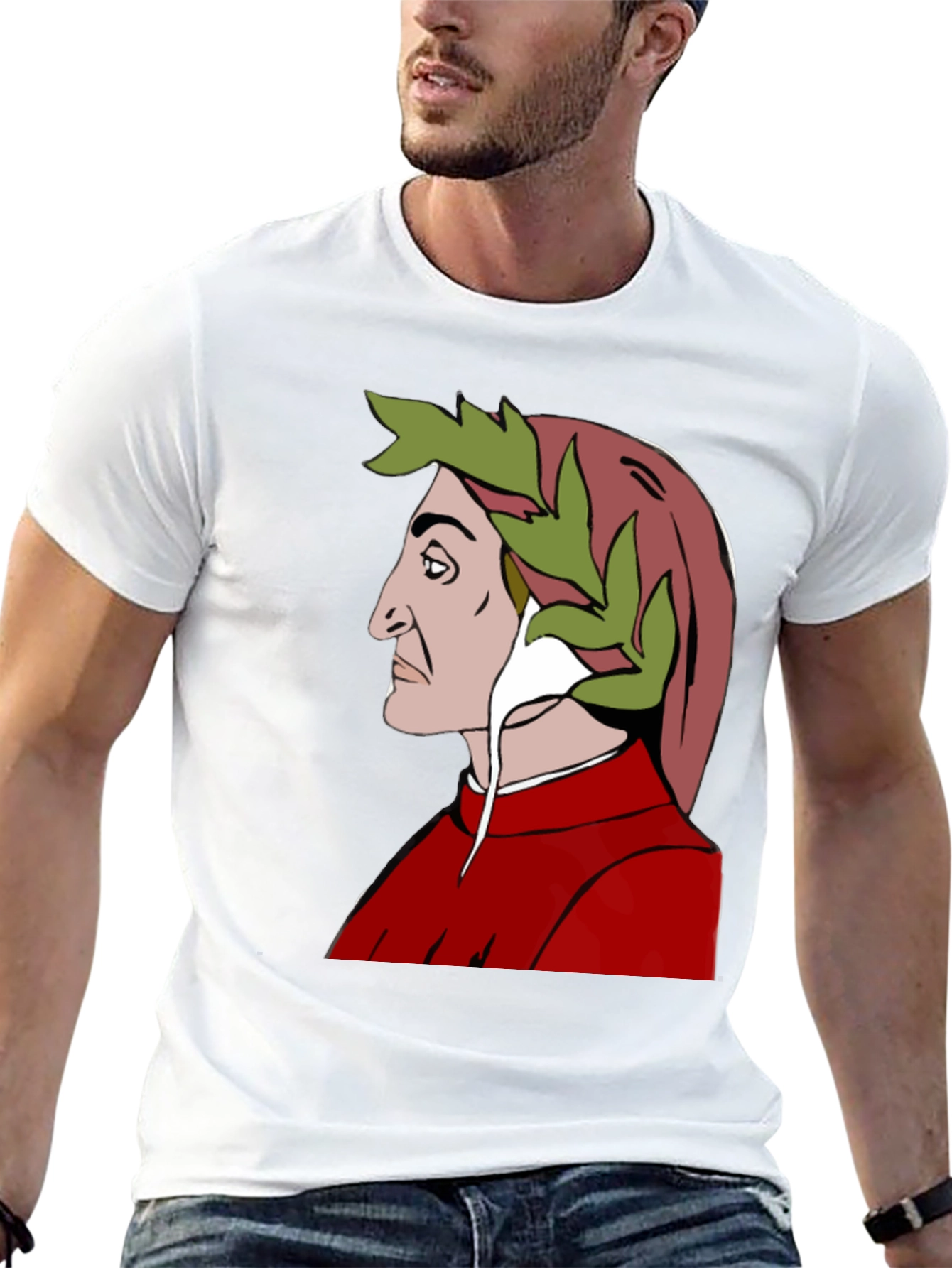 Dante Alighieri T-Shirt - Classic Poet Portrait Tee