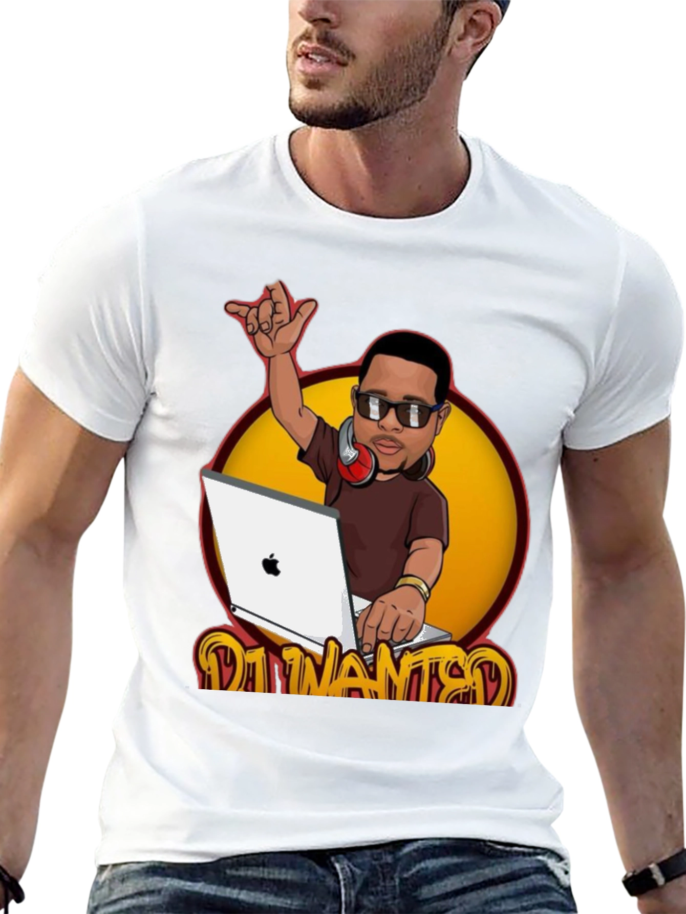 DJ Cartoon Graphic T-Shirt