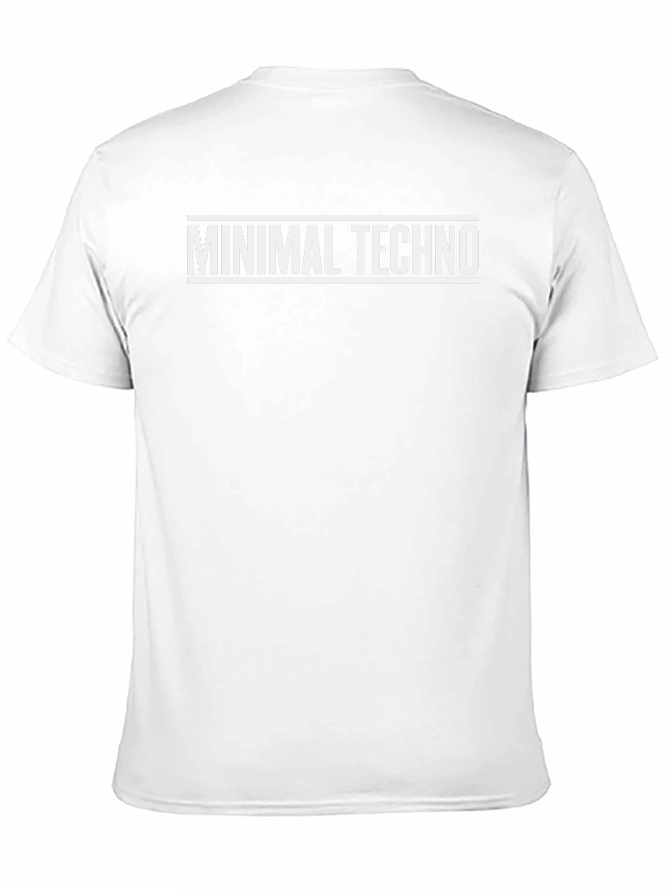 Minimal Techno Graphic T-Shirt - Black