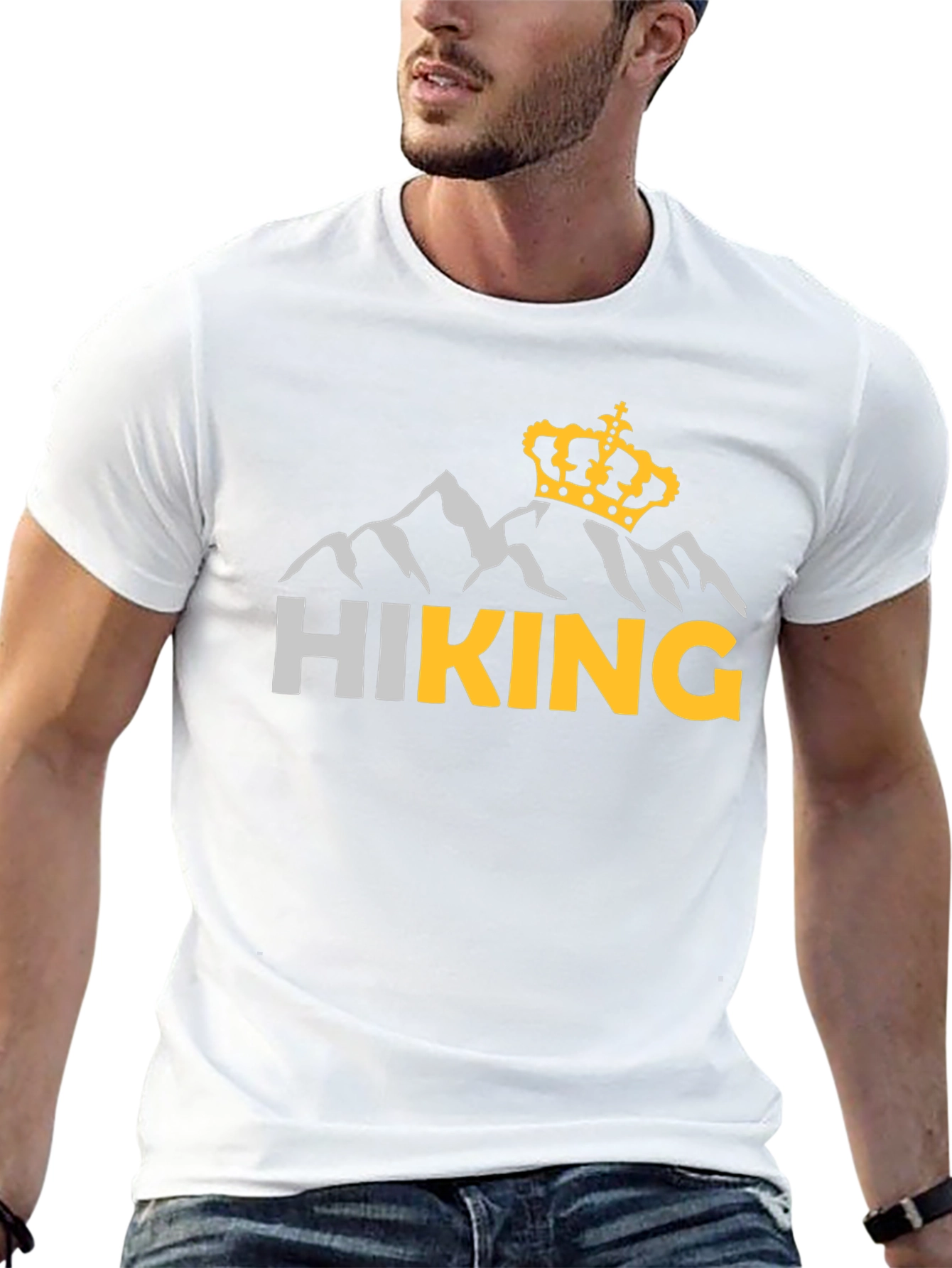 Hiking King Graphic T-Shirt - Black Tee
