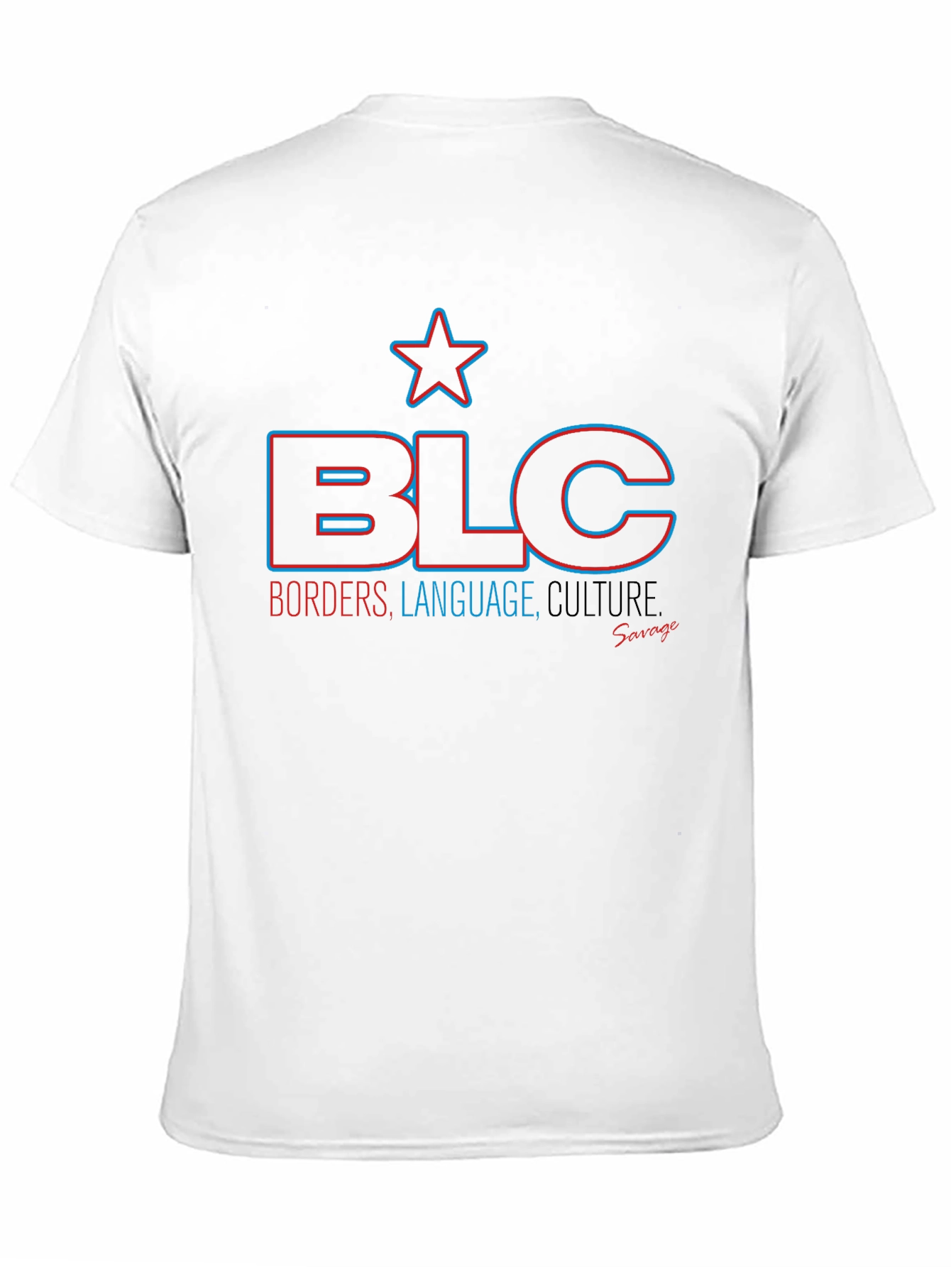 BLC Borders Language Culture Black Graphic Tee