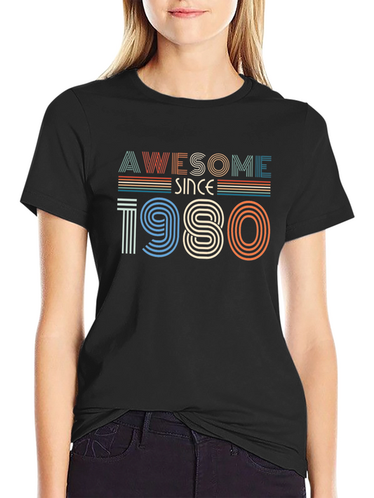 Awesome Since 1980 Graphic T-Shirt