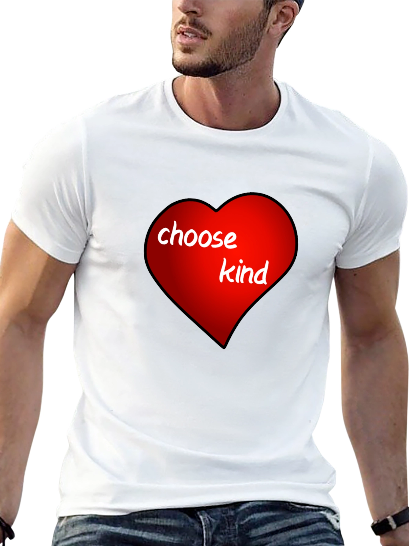 Choose Kind Heart T-Shirt - Spread Positivity