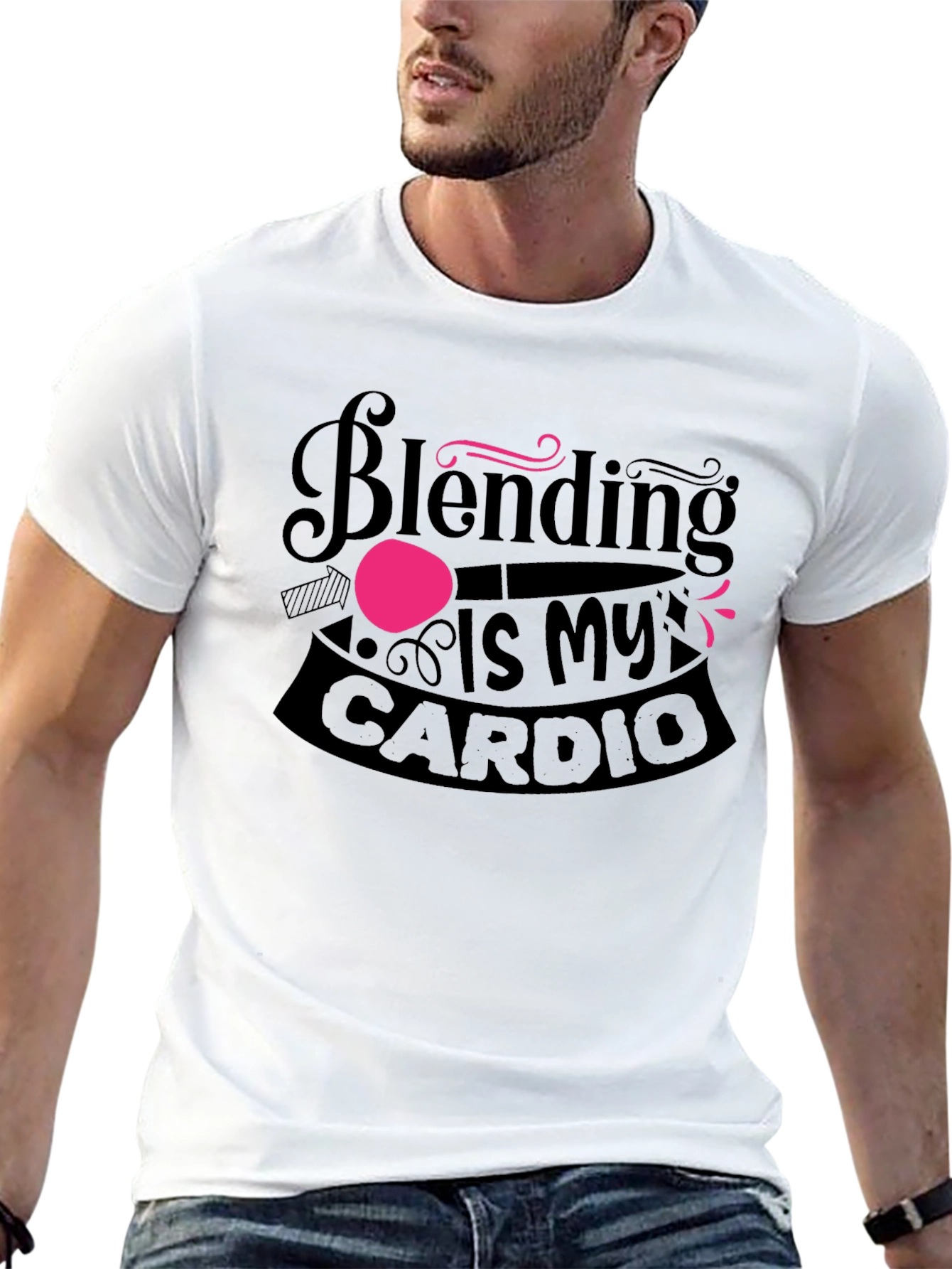 Blending Is My Cardio Funny Workout T-Shirt