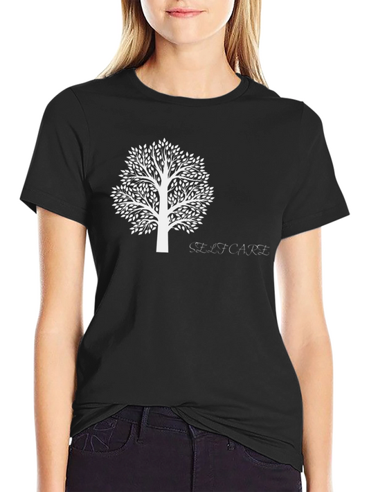 Black Tree of Life Graphic Tee - Self-Care Shirt