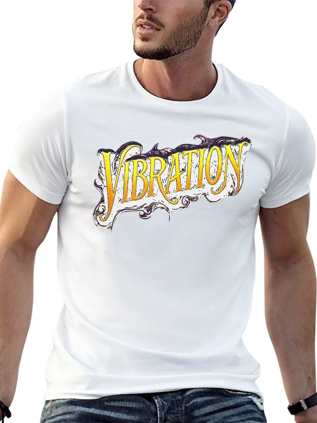 Vibration Graphic Black T-Shirt