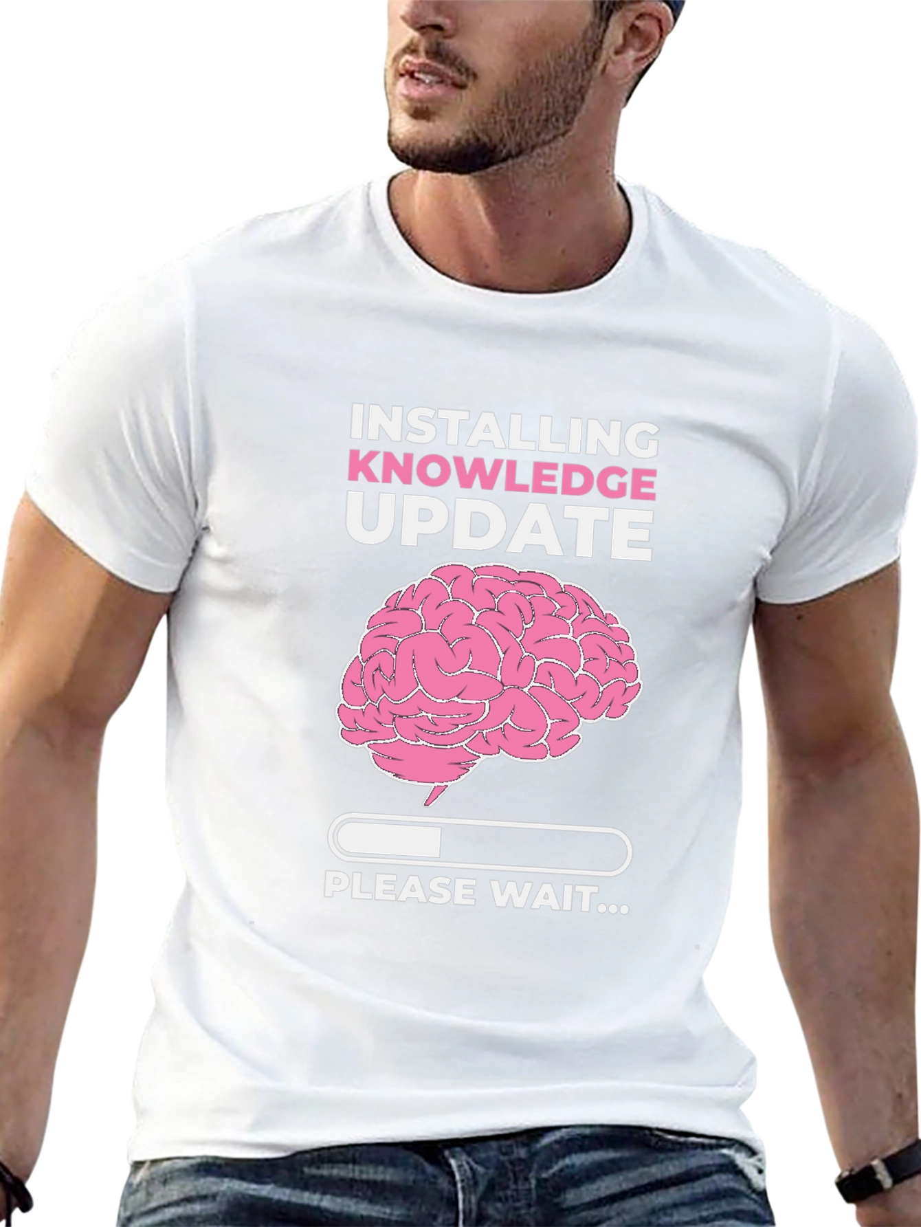 Installing Knowledge Update Black T-Shirt