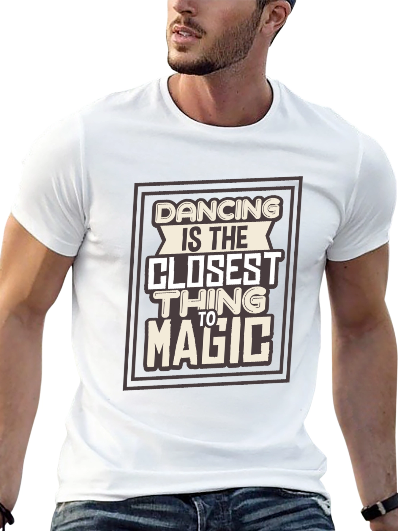 Dancing Is Magic Graphic Tee - Stylish Comfort
