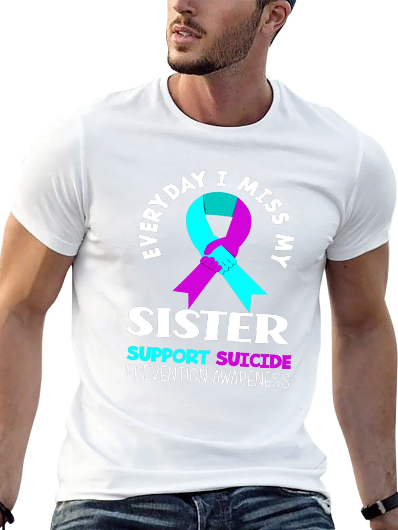 Everyday I Miss My Sister Suicide Awareness T-Shirt
