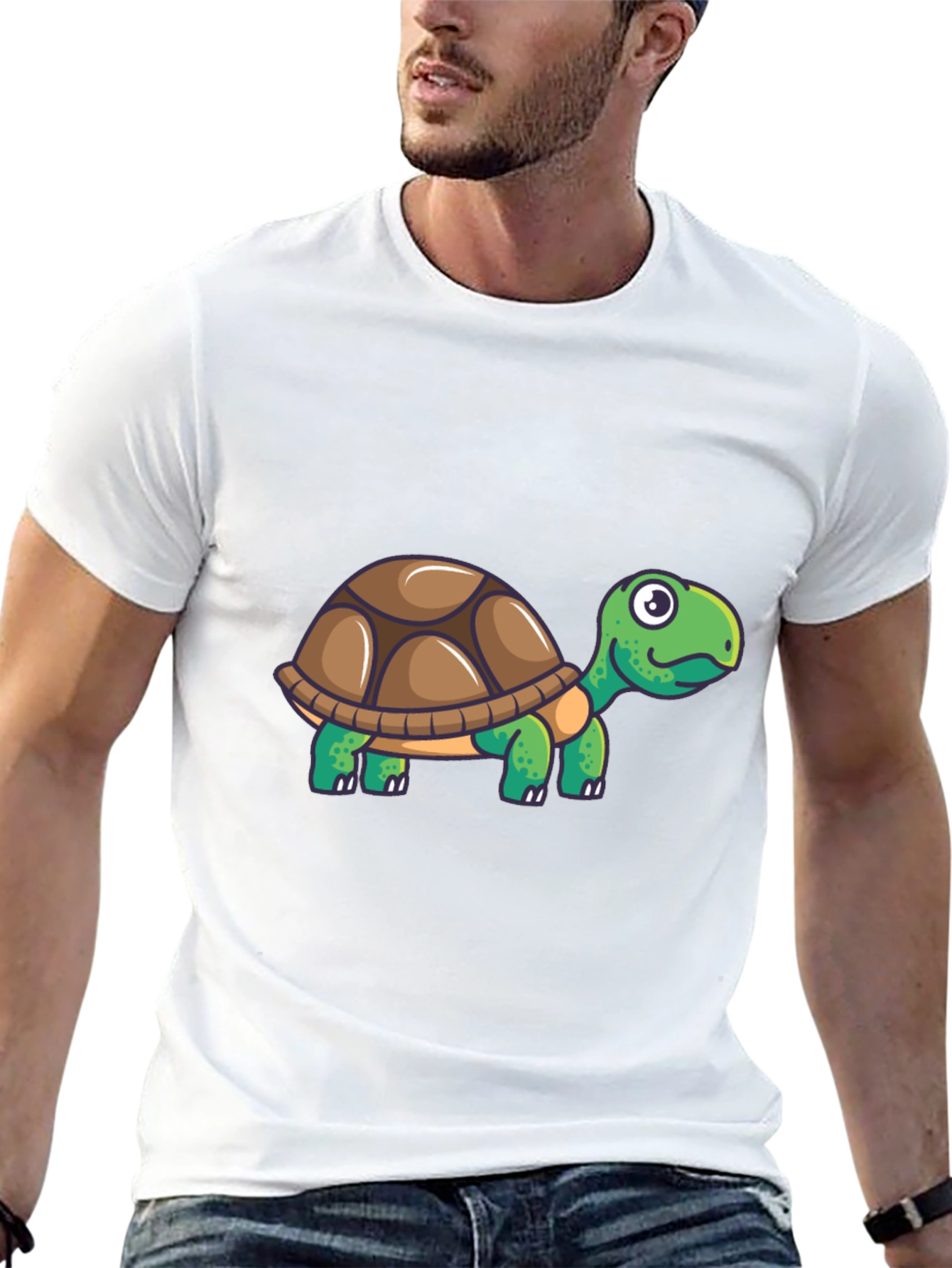 Turtle Graphic Tee - Cool Cartoon Design