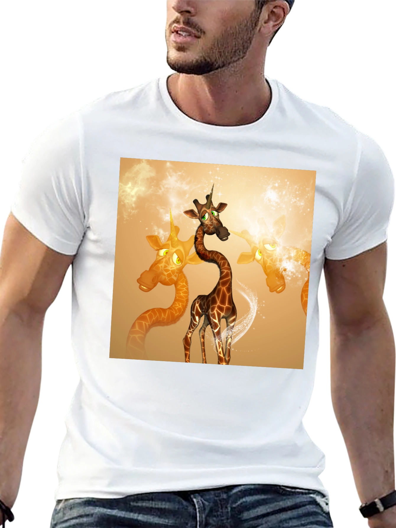 Giraffe T-Shirt: Unique Cartoon Design