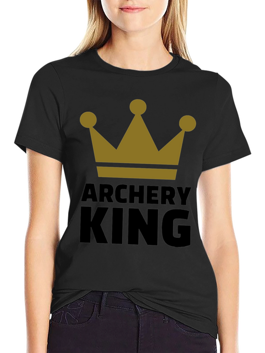 Archery King Graphic Tee - Black T-Shirt for Archers