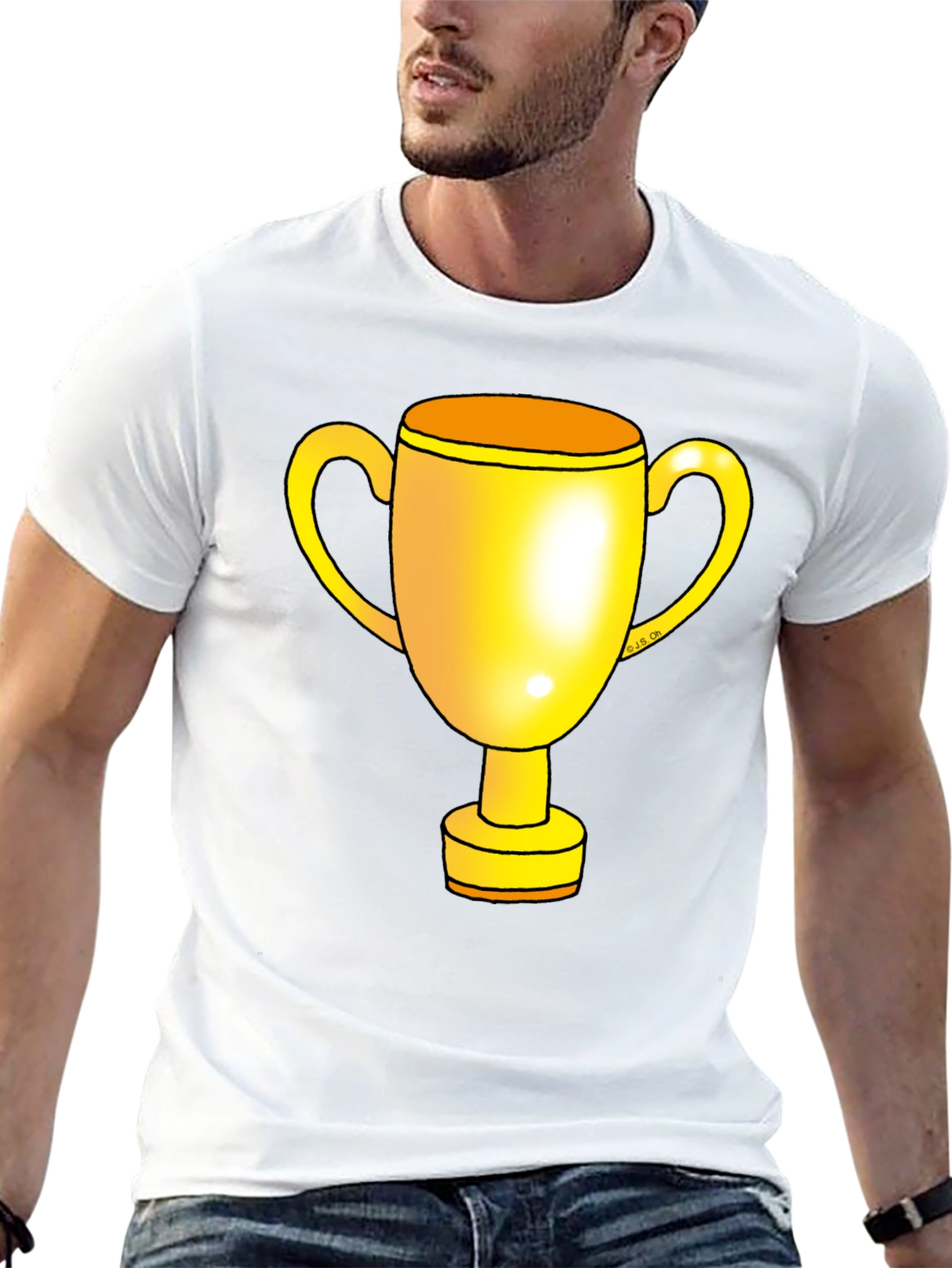 Gold Trophy Graphic T-Shirt