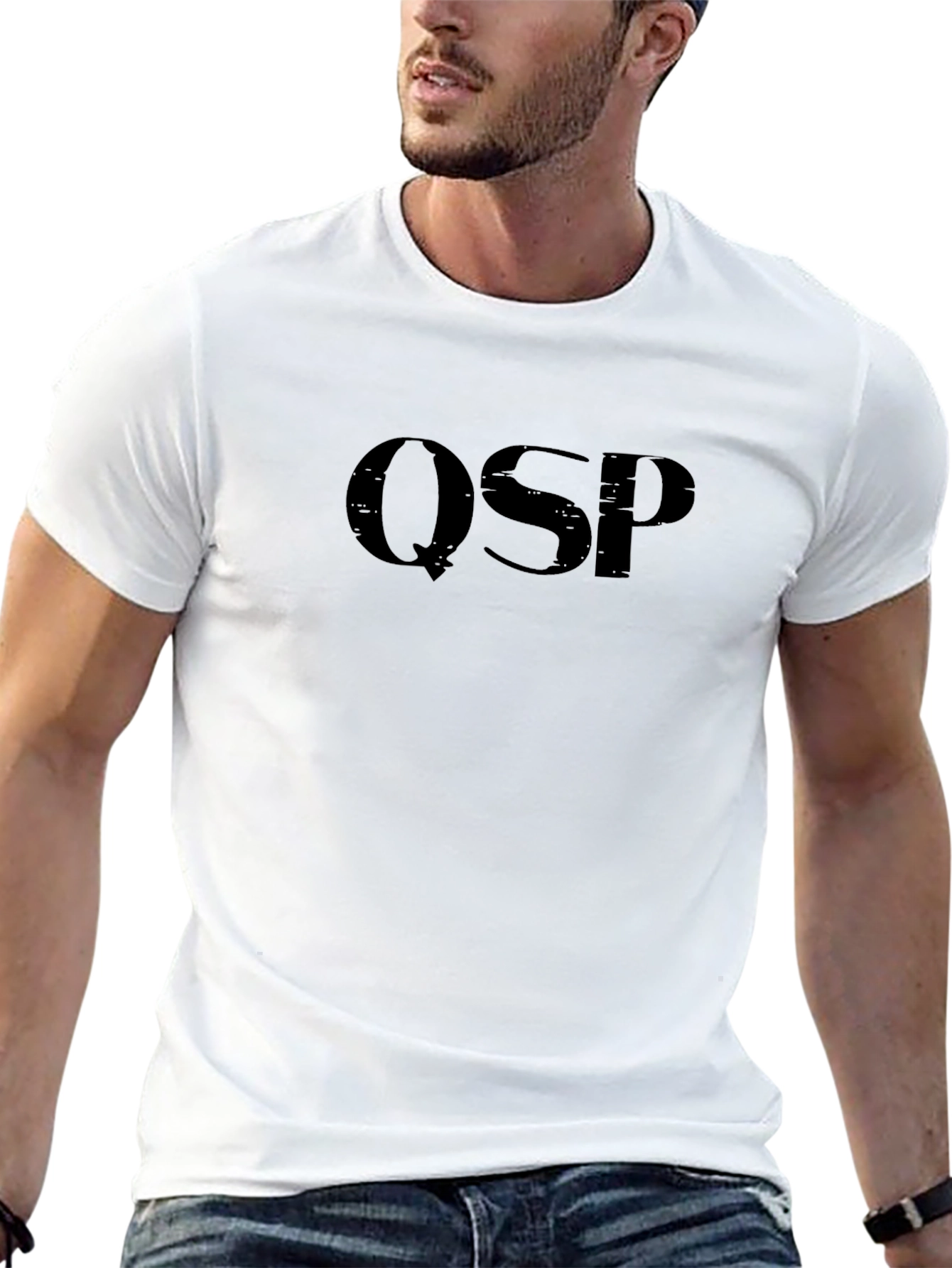 QSP Black Graphic Tee Shirt