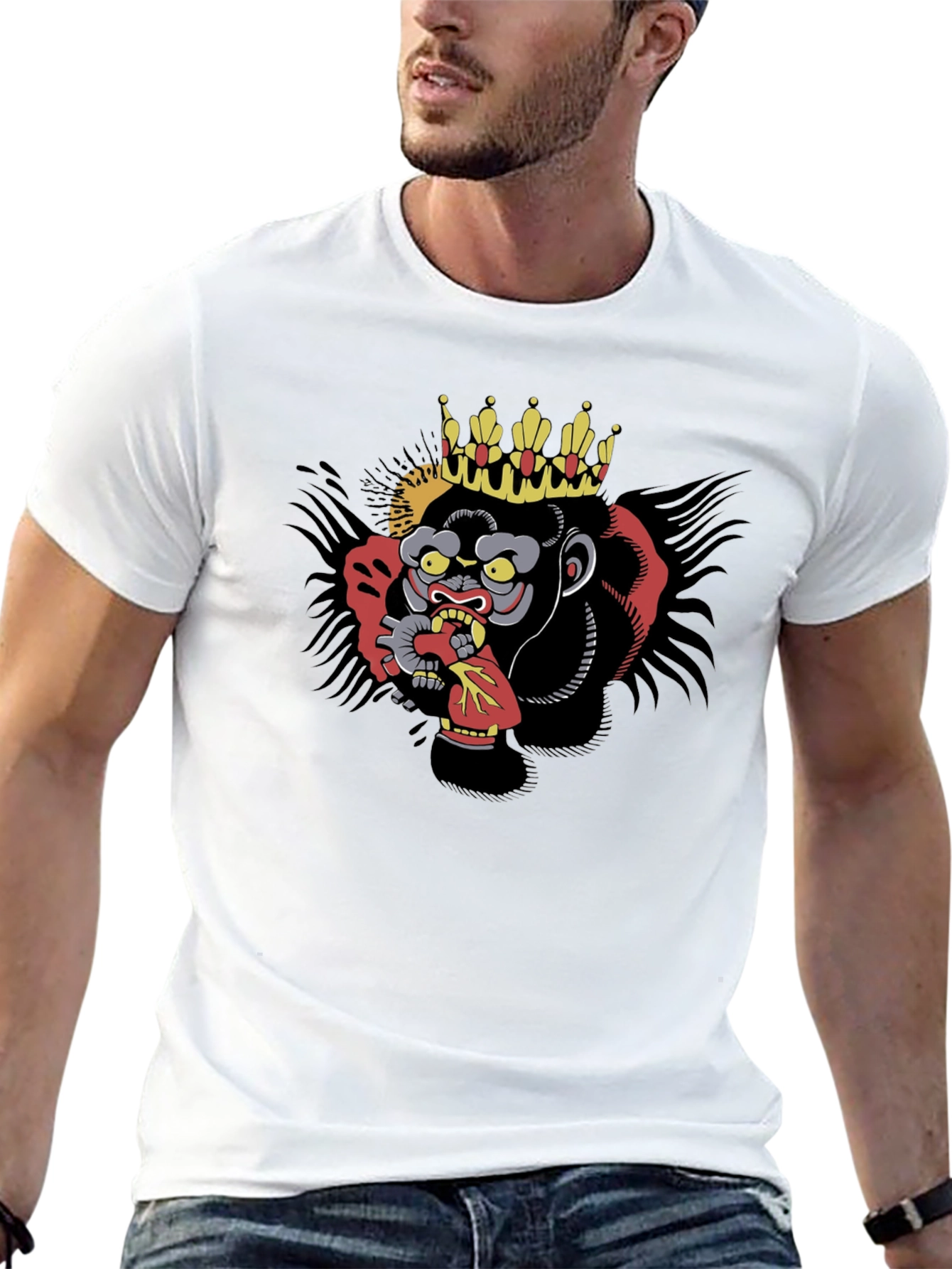 King Kong Graphic Tee - Edgy Mens Shirt