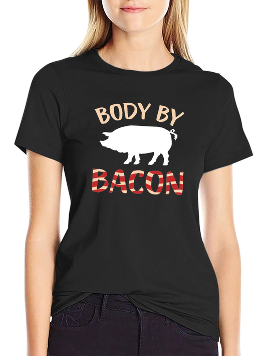 Body By Bacon Funny Pig Lover T-Shirt