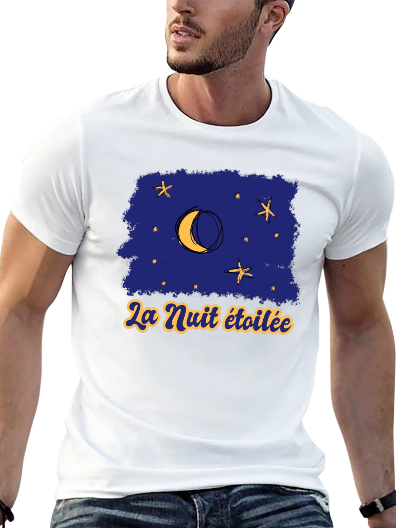 La Nuit Étoilée Graphic T-Shirt - Starry Night Tee