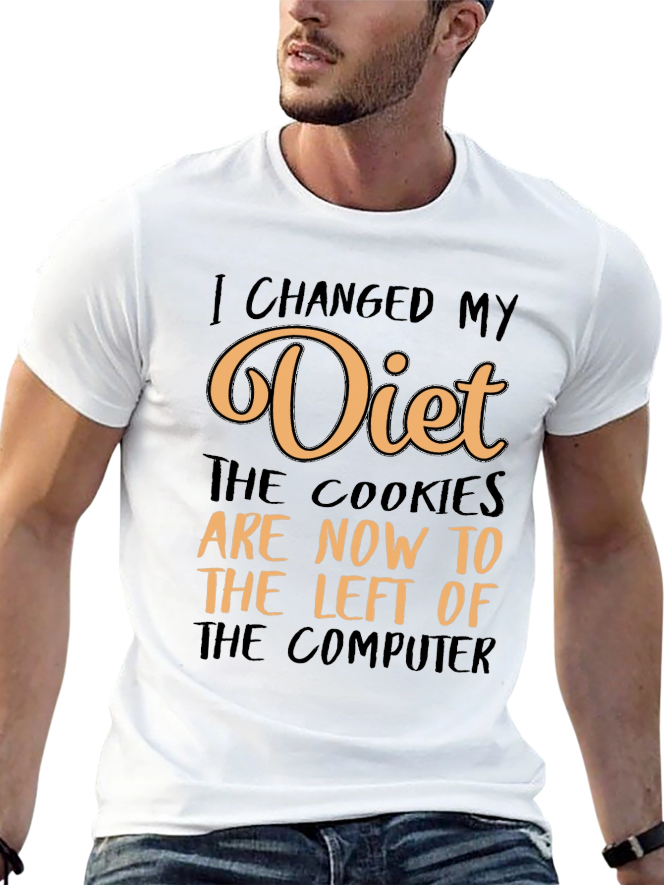 Funny Diet Change Cookie Lover T-Shirt