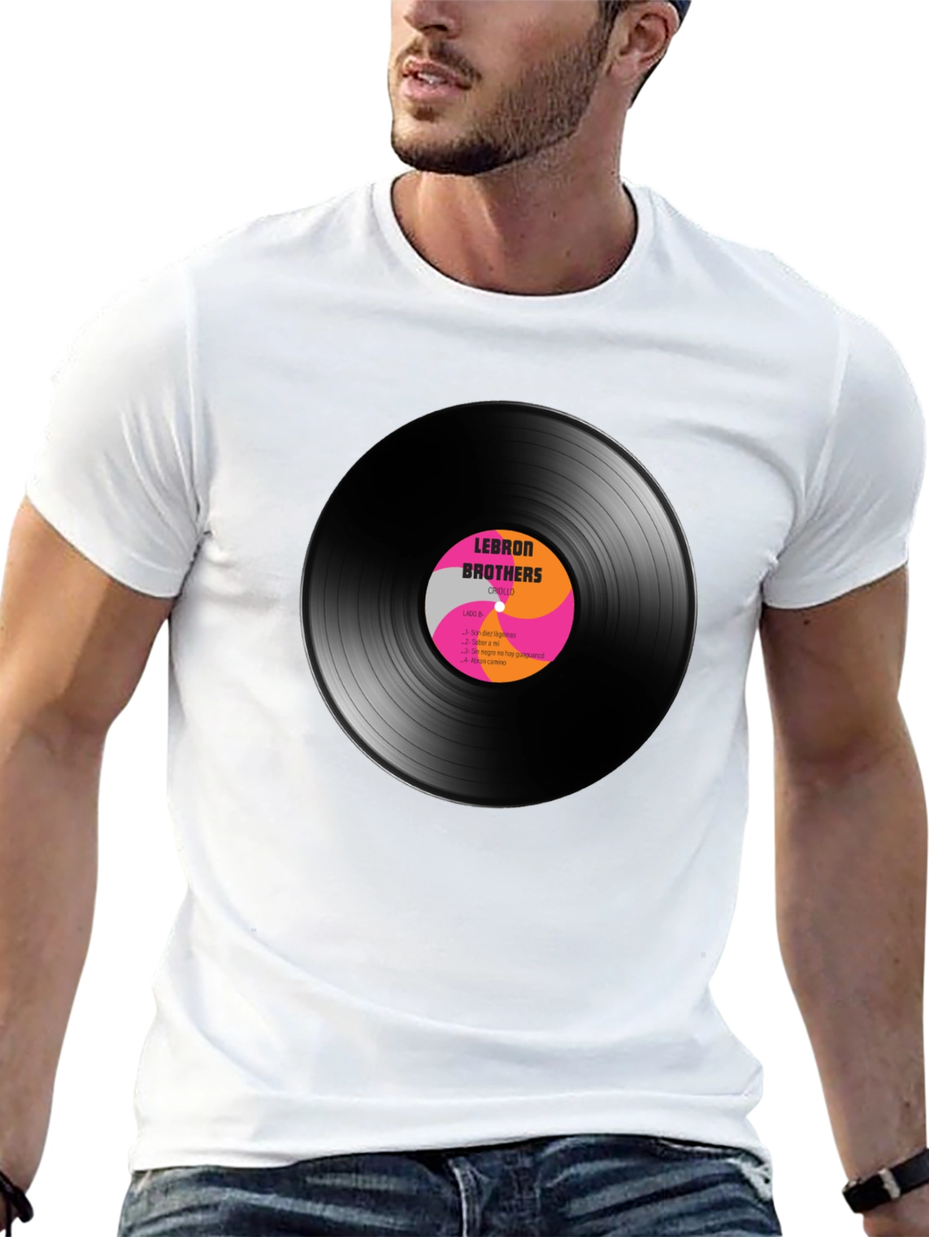 LeBron Brothers Vinyl Record Graphic T-Shirt