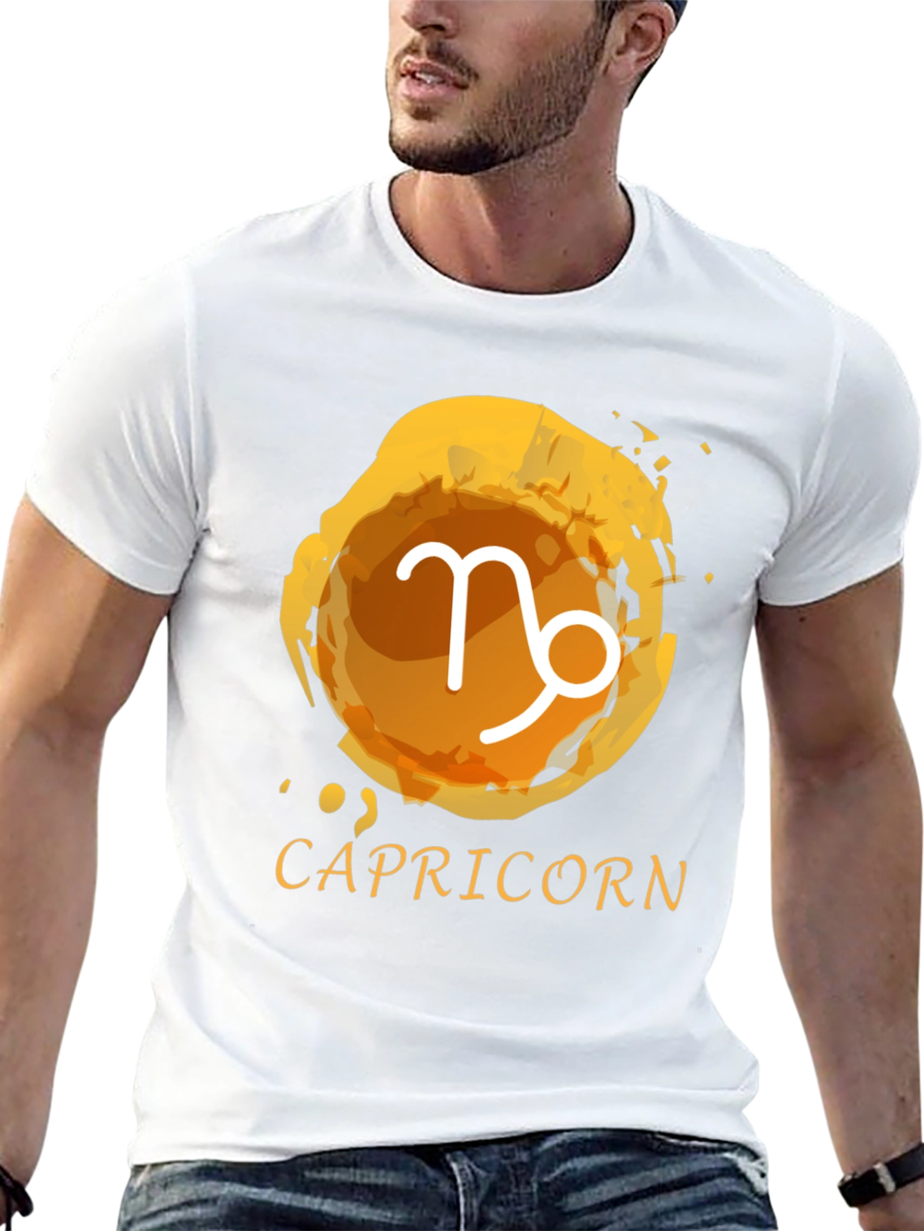 Capricorn Zodiac T-Shirt - Black Tee
