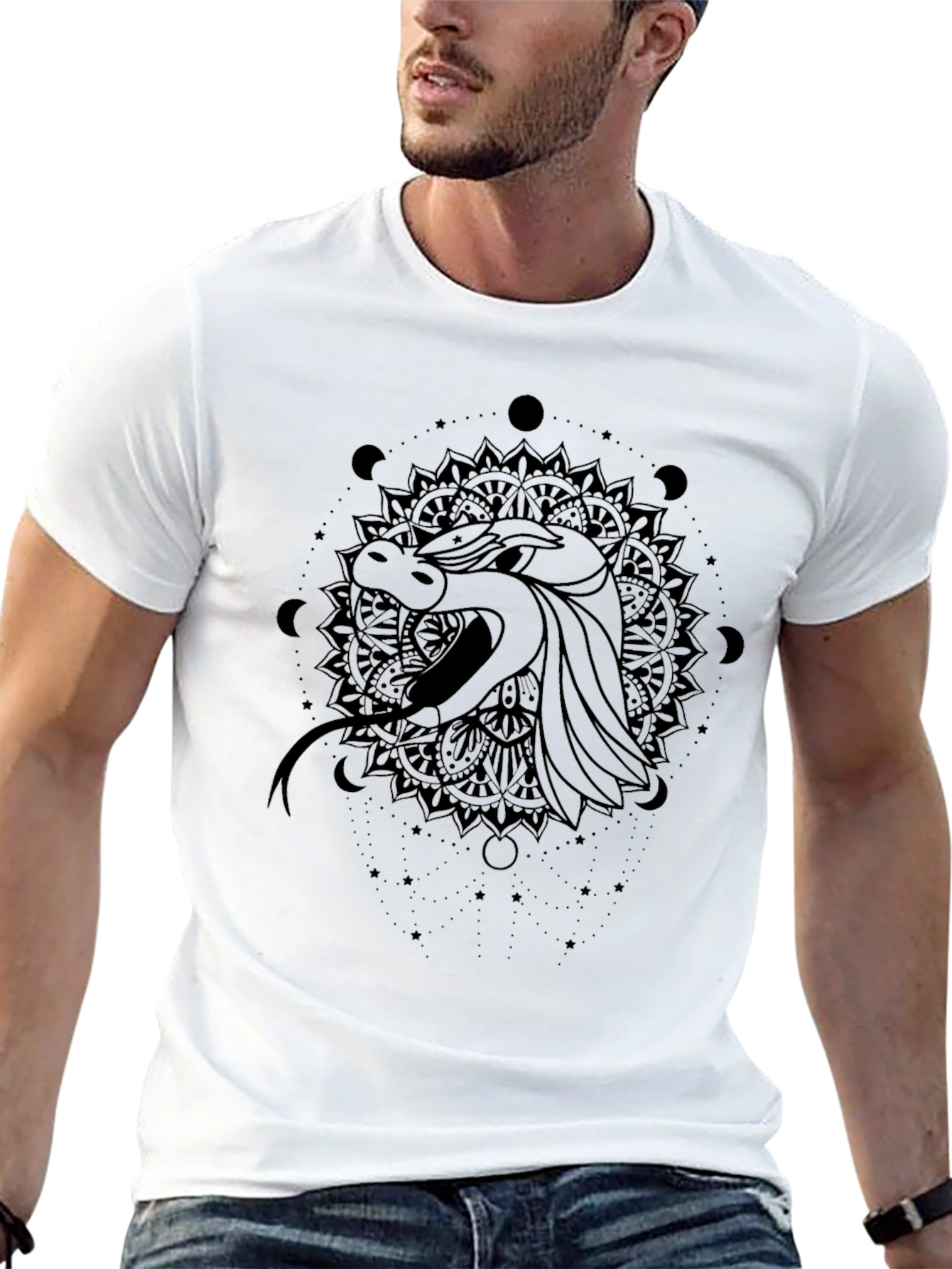 Dragon Mandala Graphic Tee